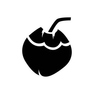 Yaratıcı Tasarım İkonik Hindistan Cevizi Sembol Vektörü