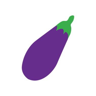 Sağlıklı Yemek İçin Mor Patlıcan Vektörü Grafiği