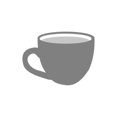 Bir Kahve Kupası Tasarımı Vektör İllüstrasyonu