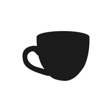 Bir Kahve Kupası Tasarımı Vektör İllüstrasyonu