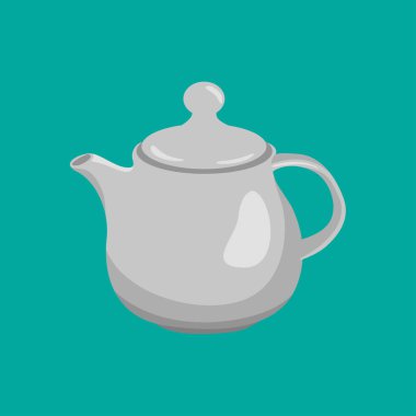 Geleneksel Çay Saati için Zarif Seramik Çaydanlık