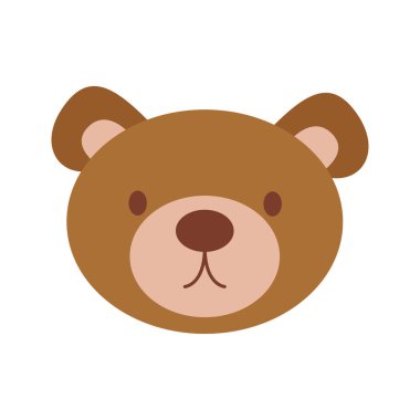 Tatlı oyuncak ayının vektör çizimi.