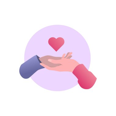 Romantik Sevgililer Günü Düz Tasarımı