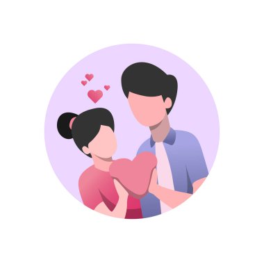 Romantik Sevgililer Günü Düz Tasarımı