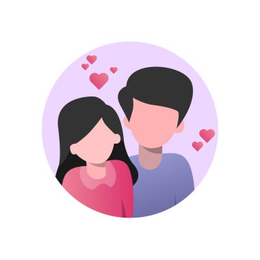 Romantik Sevgililer Günü Düz Tasarımı