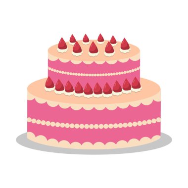 Festivalsel Dekorasyonlu Renkli Doğum Günü Pastası