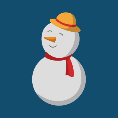 Kış Harikalar Diyarı Sahnesinde Büyüleyici Kardan Adam Figürü