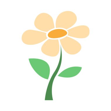 imple Çiçek Vektörü Tasarım Kullanımı Çizimleri