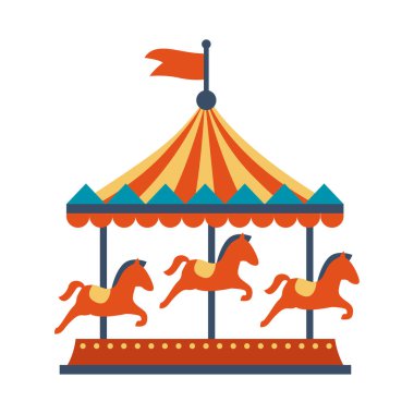 Eğlence Tasarımı İçin Renkli Sirk Ögeleri Koleksiyonu