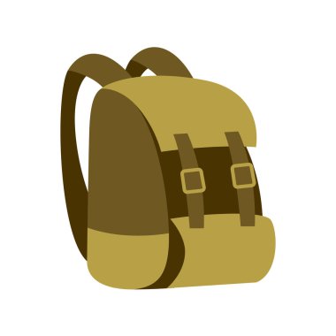 Modern Tasarım için Sırt Çantası Vektör İllüstrasyonuName