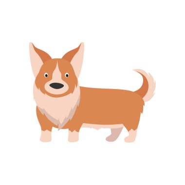 Cute Dog Vector Illustration in Cartoon Style clipart