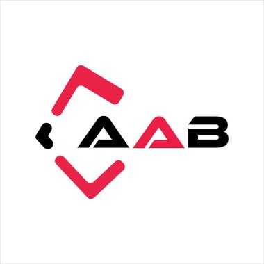 AAB yaratıcı minimalist harf logosu. AAB benzersiz vektör baş harfleri harf logosu tasarımı