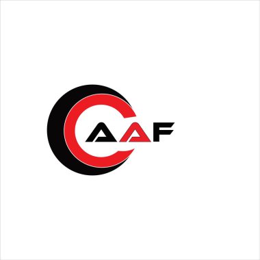 AAF yaratıcı minimalist harf logosu. AAF benzersiz vektör baş harfleri harf logosu tasarımı