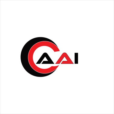 Yapay zeka minimalist harf logosu. AAI benzersiz vektör baş harfleri harf logosu tasarımı