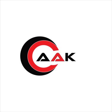 AAK yaratıcı minimalist harf logosu. AAK benzersiz vektör baş harfleri harf logosu tasarımı
