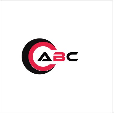 ABC yaratıcı minimalist harf logosu. ABC benzersiz vektör baş harfleri harf logosu tasarımı