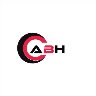 ABH yaratıcı minimalist harf logosu. ABH benzersiz vektör baş harfleri harf logosu tasarımı