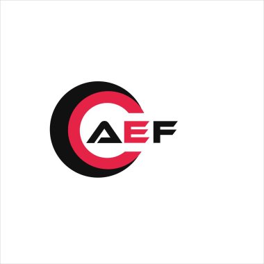 AEF yaratıcı minimalist harf logosu. AEF benzersiz vektör baş harfleri harf logosu tasarımı