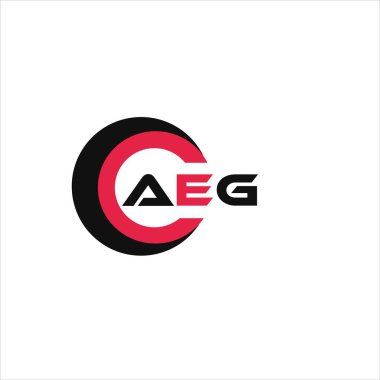AEG yaratıcı minimalist harf logosu. AEG benzersiz vektör baş harfleri harf logosu tasarımı