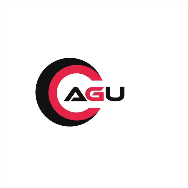 AGU yaratıcı minimalist harf logosu. AGU benzersiz vektör baş harfleri harf logosu tasarımı
