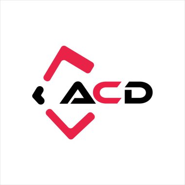 ACD yaratıcı minimalist harf logosu. ACD eşsiz vektör baş harfleri alfabe harf logosu tasarımı