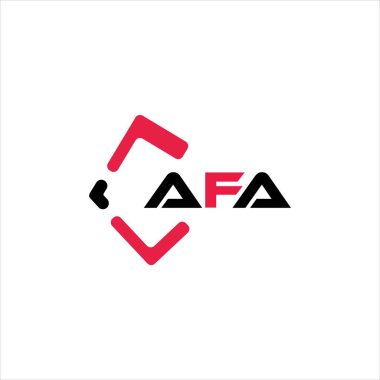 AFA yaratıcı minimalist harf logosu. AFA eşsiz vektör baş harfleri alfabe harf logosu tasarımı