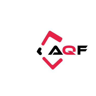 AQF yaratıcı minimalist harf logosu. AQF benzersiz vektör baş harfleri harf logosu tasarımı