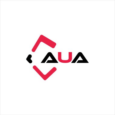 AUA yaratıcı minimalist harf logosu. AUA benzersiz vektör baş harfleri harf logosu tasarımı