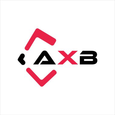 AXB yaratıcı minimalist harf logosu. AXB benzersiz vektör baş harfleri harf logosu tasarımı