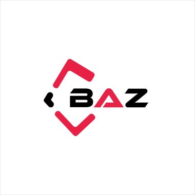 BAZ yaratıcı minimalist harf logosu. BAZ eşsiz vektör baş harfleri alfabe harf logosu tasarımı