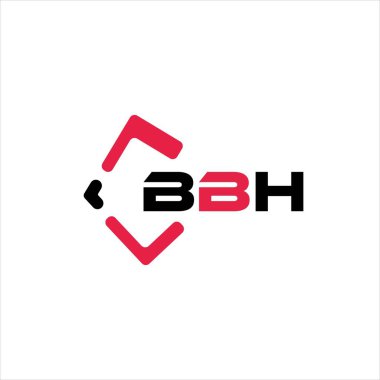 BBH yaratıcı minimalist harf logosu. BBH eşsiz vektör baş harfleri alfabe harf logosu tasarımı