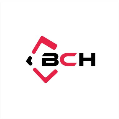 Yaratıcı minimalist harf logosu. BCH benzersiz vektör baş harfleri alfabe harfi logo tasarımı