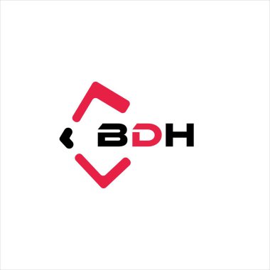 BDH yaratıcı minimalist harf logosu. BDH benzersiz vektör baş harfleri harf logosu tasarımı