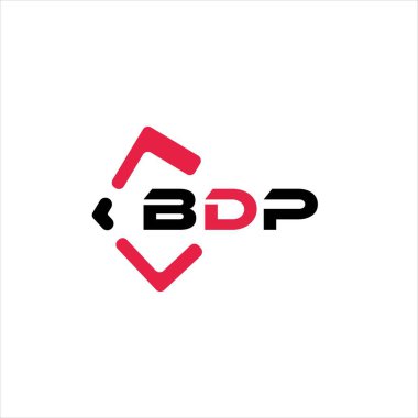 BDP yaratıcı minimalist harf logosu. BDP eşsiz vektör baş harfleri alfabe harfi logo tasarımı