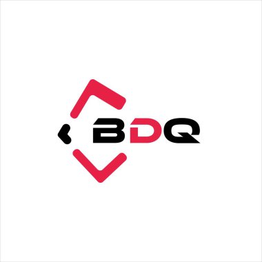 BDQ yaratıcı minimalist harf logosu. BDQ eşsiz vektör baş harfleri alfabe harfi logo tasarımı