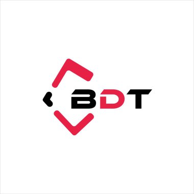 BDT yaratıcı minimalist harf logosu. BDT eşsiz vektör baş harfleri alfabe harfi logo tasarımı