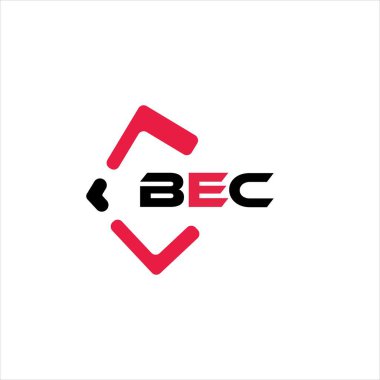 BEC yaratıcı minimalist harf logosu. BEC eşsiz vektör baş harfleri alfabe harf logosu tasarımı