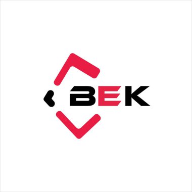 BEK yaratıcı minimalist harf logosu. BEK eşsiz vektör baş harfleri alfabe harfi logo tasarımı