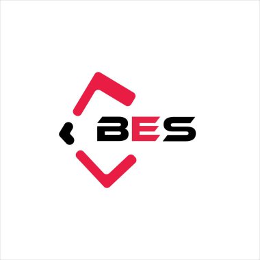 BES yaratıcı minimalist harf logosu. BES eşsiz vektör baş harfleri alfabe harf logosu tasarımı