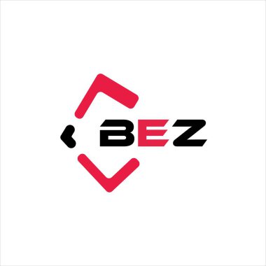 BEZ yaratıcı minimalist harf logosu. BEZ eşsiz vektör baş harfleri alfabe harf logosu tasarımı