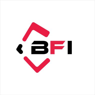 BFI yaratıcı minimalist harf logosu. BFI eşsiz vektör baş harfleri alfabe harfi logo tasarımı