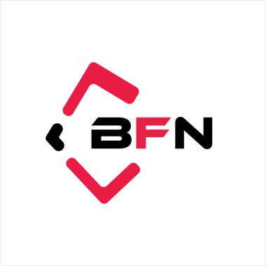 BFN yaratıcı minimalist harf logosu. BFN eşsiz vektör baş harfleri alfabe harfi logo tasarımı