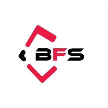 BFS 'in yaratıcı minimalist harf logosu. BFS benzersiz vektör baş harfleri harf logosu tasarımı