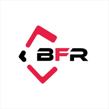 BFR yaratıcı minimalist harf logosu. BFR eşsiz vektör baş harfleri alfabe harfi logo tasarımı