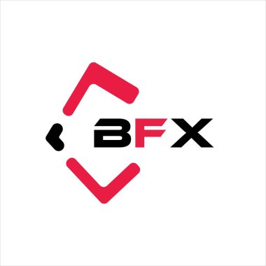 BFX yaratıcı minimalist harf logosu. BFX eşsiz vektör baş harfleri harf logosu tasarımı