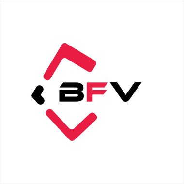 BFV yaratıcı minimalist harf logosu. BFV eşsiz vektör baş harfleri alfabe harfi logo tasarımı