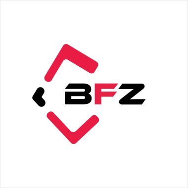 BFZ yaratıcı minimalist harf logosu. BFZ eşsiz vektör baş harfleri alfabe harfi logo tasarımı