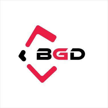 BGD yaratıcı minimalist harf logosu. BGD eşsiz vektör baş harfleri harf logosu tasarımı