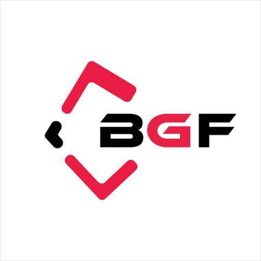 BGF yaratıcı minimalist harf logosu. BGF eşsiz vektör baş harfleri alfabe harfi logo tasarımı