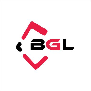 Yaratıcı minimalist harf logosu. BGL eşsiz vektör baş harfleri harf logosu tasarımı